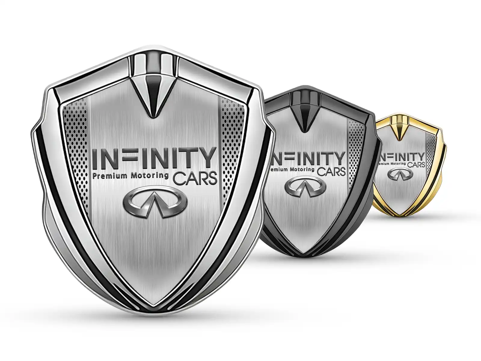 Infiniti Emblema Abovedado Insignia De Carrera Facha Lustrosa